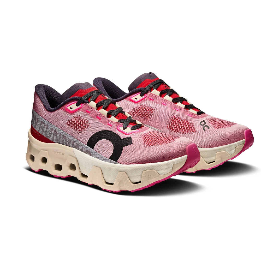 On Cloudmonster Hyper Dame - Red/Cream - Endurance Sport