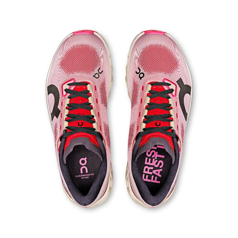 On Cloudmonster Hyper Dame - Red/Cream - Endurance Sport