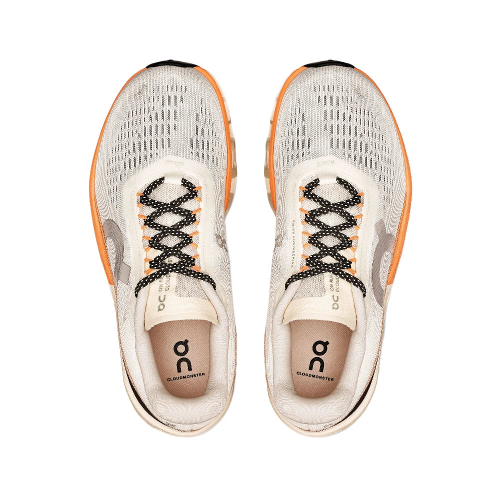 On Cloudmonster 2 Dame - Ivory/Tangerine - Endurance Sport