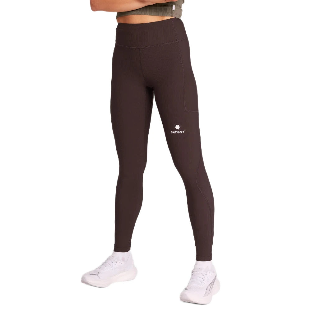 SAYSKY W Combat+ Rib Long Tights - Coffee - Endurance Sport
