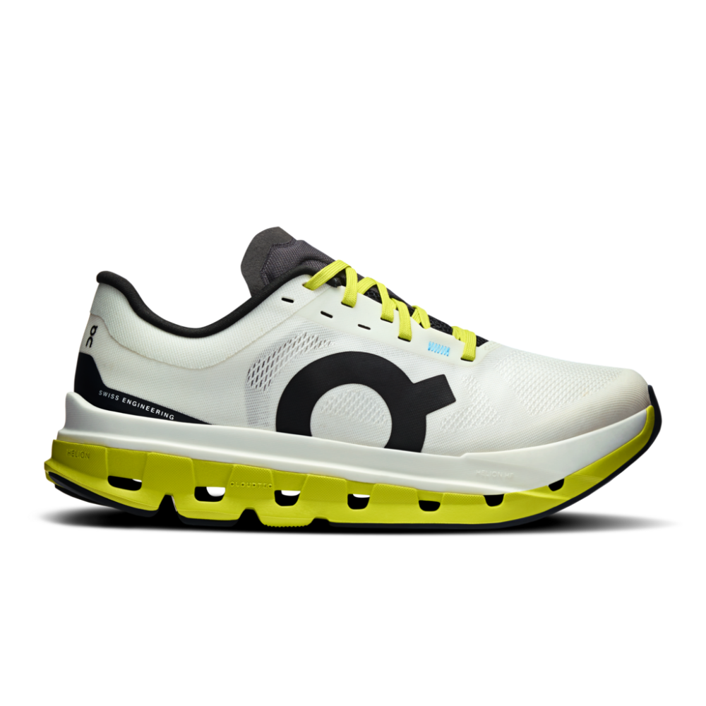 On Cloudflow 5 Dame -  White / Lime - Endurance Sport