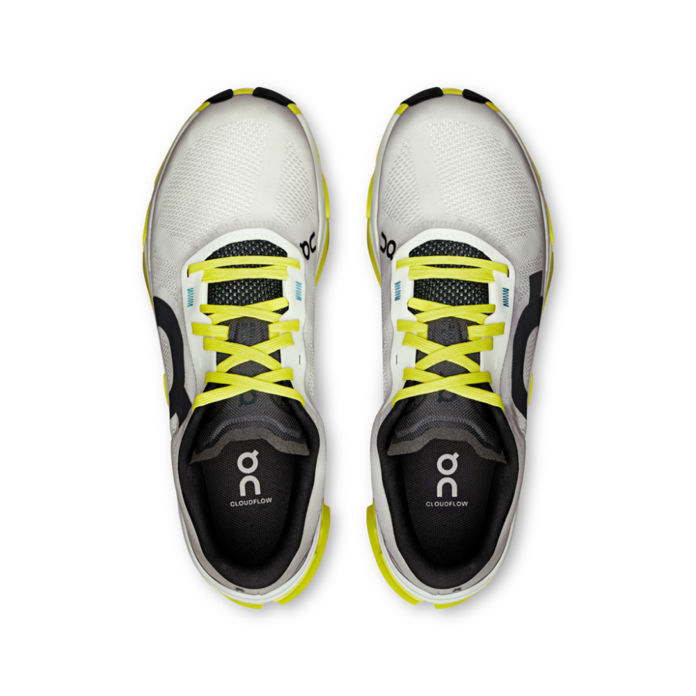 On Cloudflow 5 Dame -  White / Lime - Endurance Sport