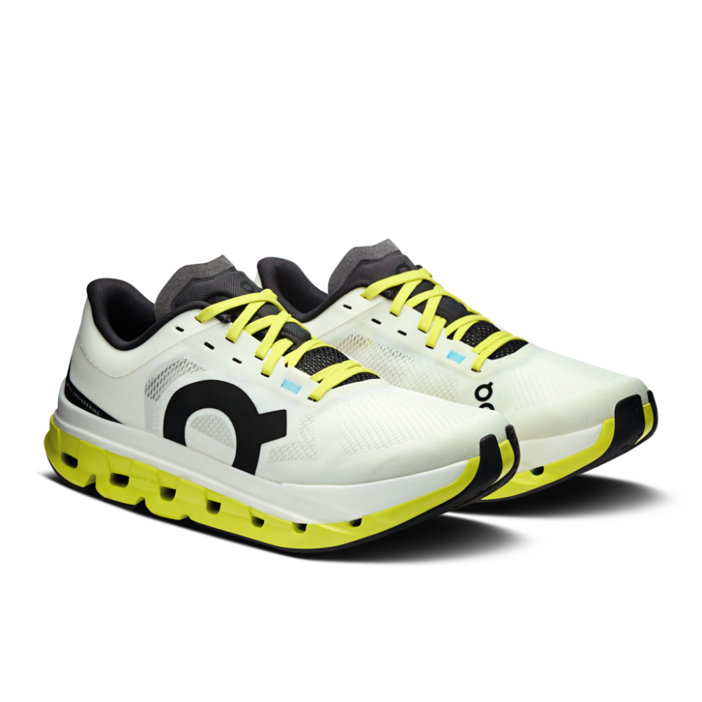 On Cloudflow 5 Dame -  White / Lime - Endurance Sport