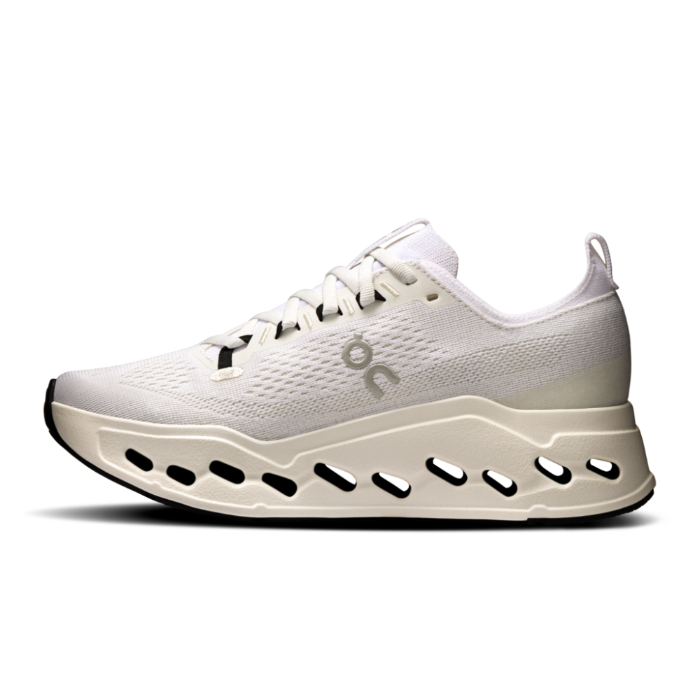 On Cloudsurfer Max Dame - White/White - Endurance Sport