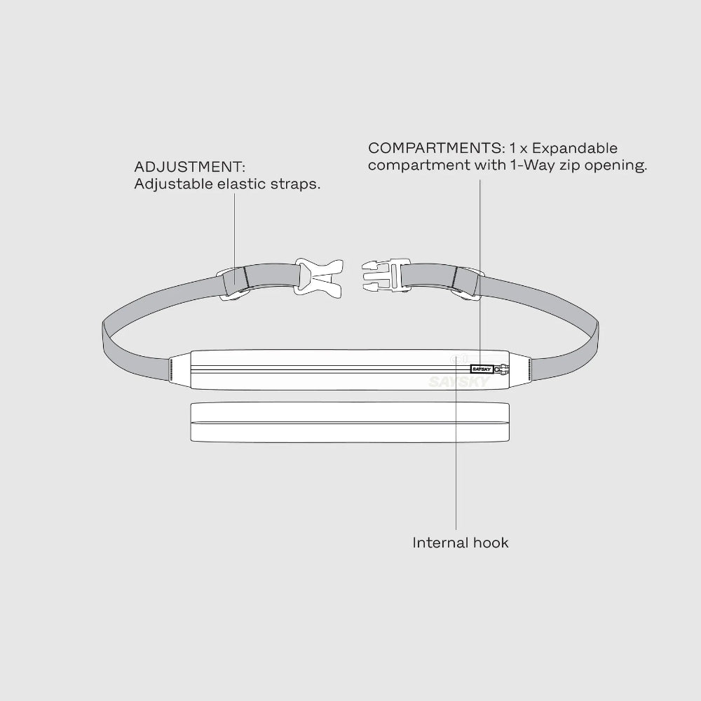 SAYSKY Flow Belt Light - Black - Endurance Sport
