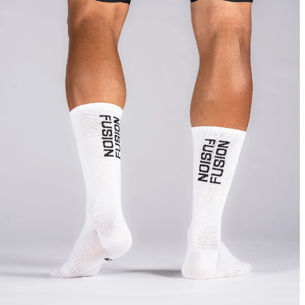 Fusion Cycling Sock - White - Endurance Sport