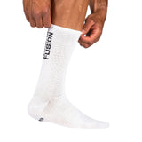FUSION Cycling Sock White set fra siden