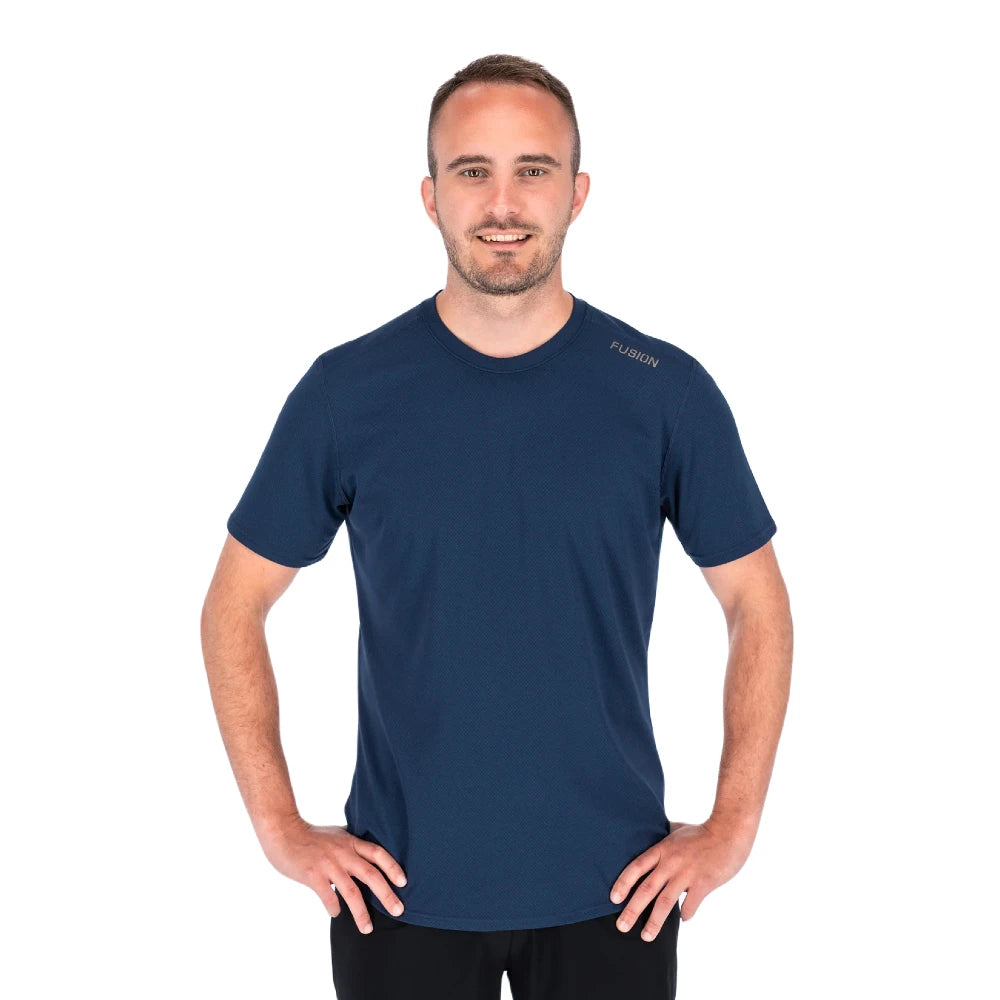 Fusion Mens Nova T-Shirt - Night Blue - Endurance Sport