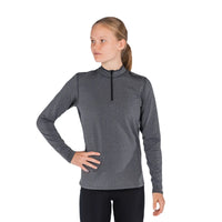FUSION Wms C3 Zip Neck - Dark Grey