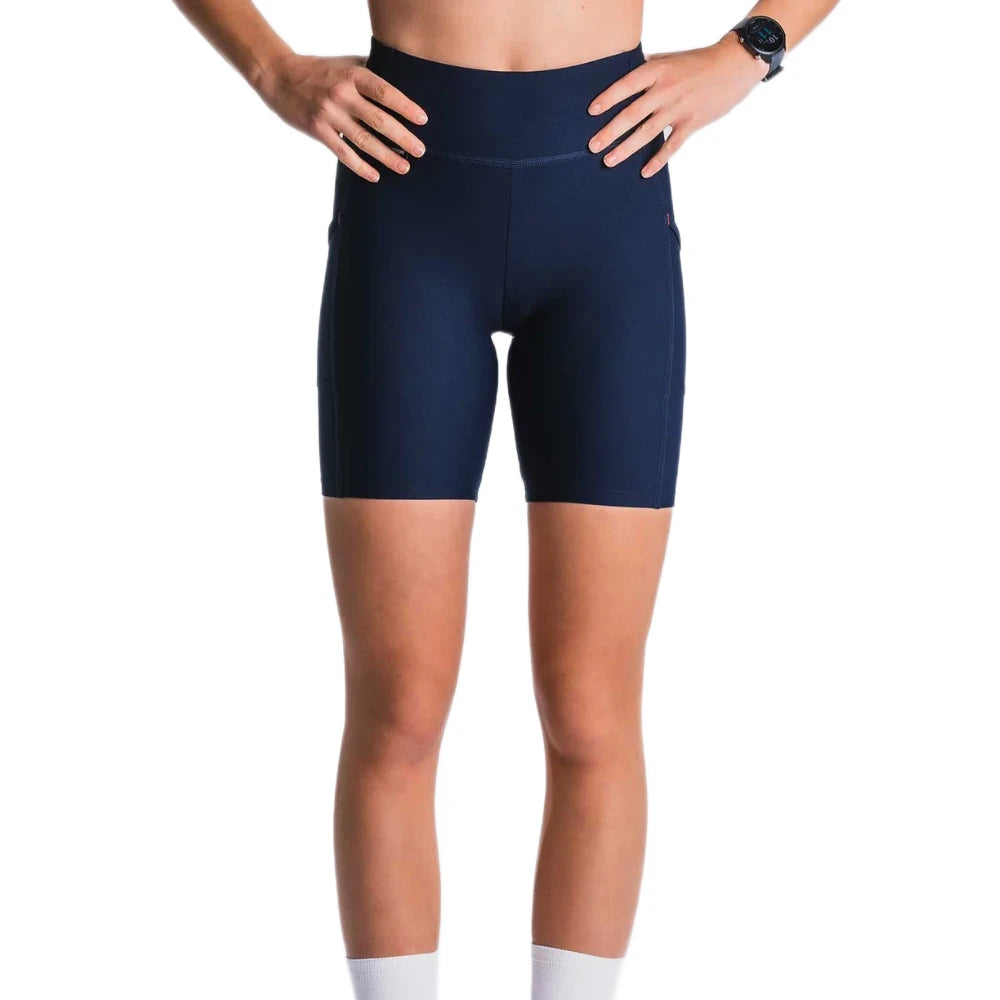 Fusion Womens Short Training Tights - Night Blue - Endurance Sport