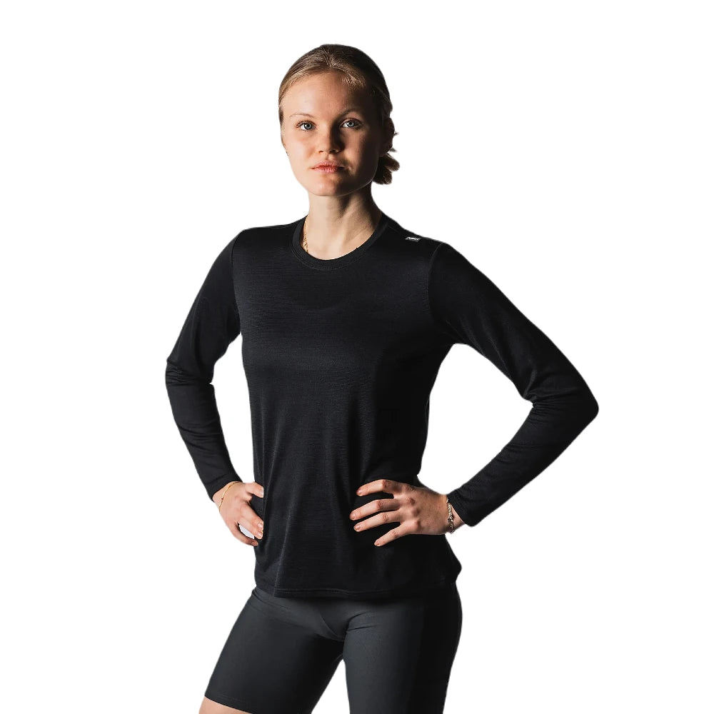 FUSION Wms Technical Merino 150 LS - Black - Endurance Sport