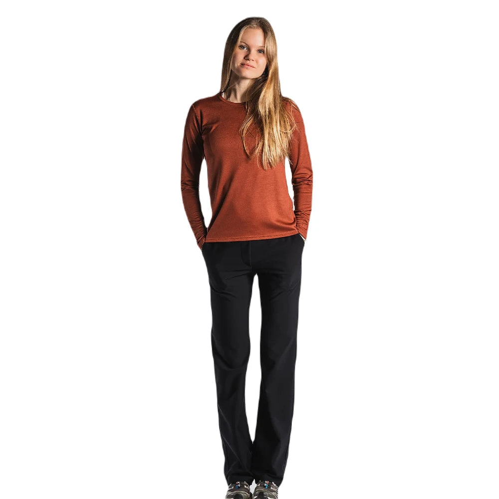 FUSION Wms Technical Merino 150 LS - Rust - Endurance Sport