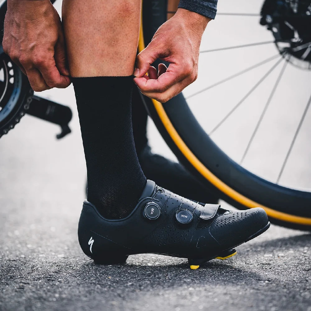 Fusion Cycling Sock Merino - Black - Endurance Sport