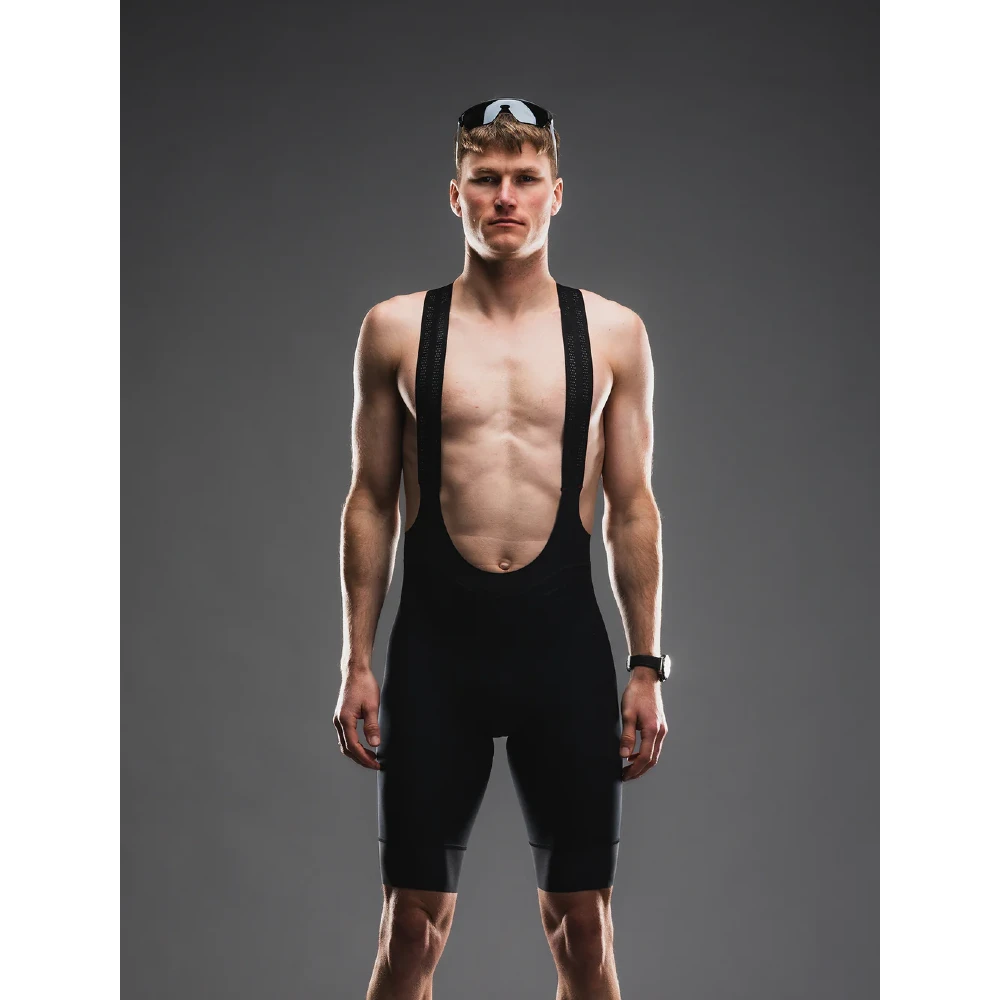 Fusion Mens TEMPO! ONE Bib Shorts - Black - Endurance Sport