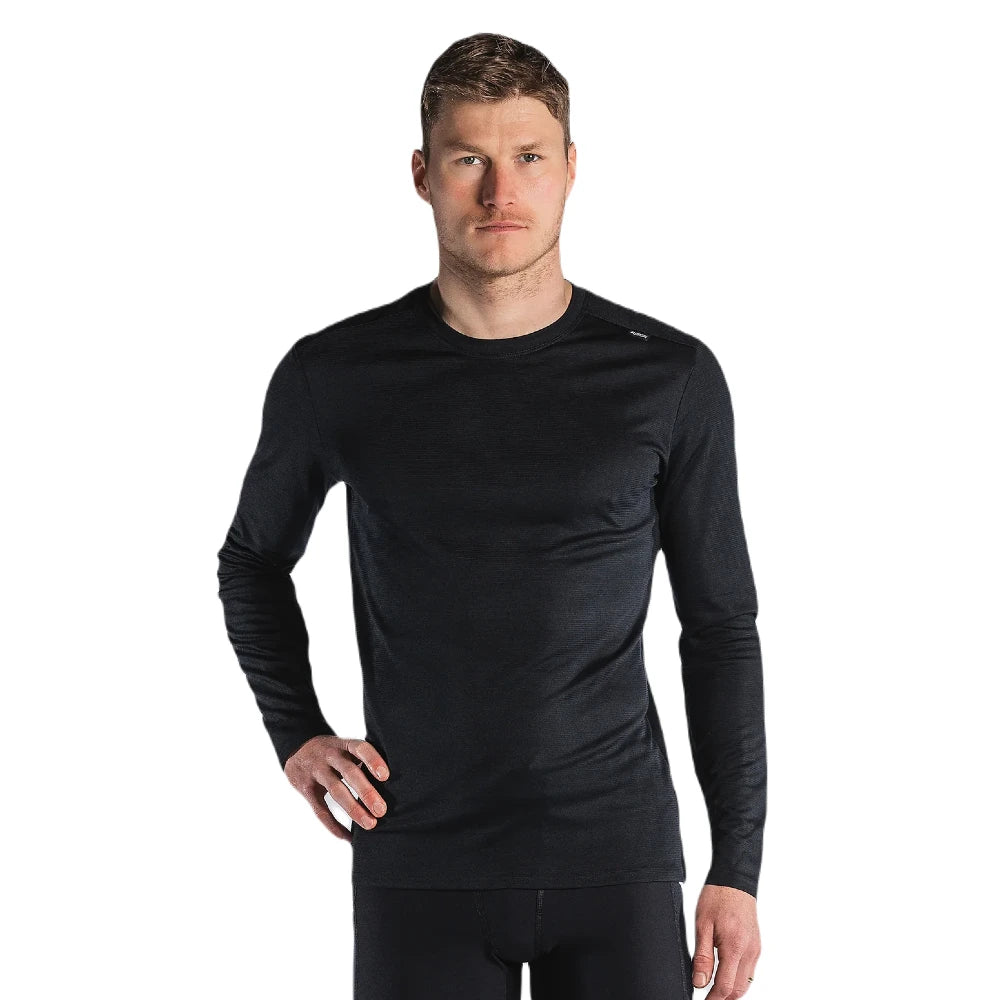 Fusion Mens Technical Merino 150 LS - Black - Endurance Sport