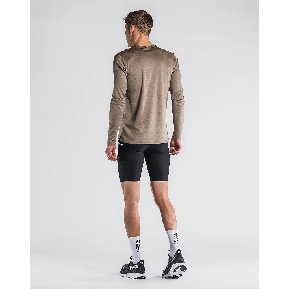 Fusion Mens Technical Merino 150 LS - Sand - Endurance Sport