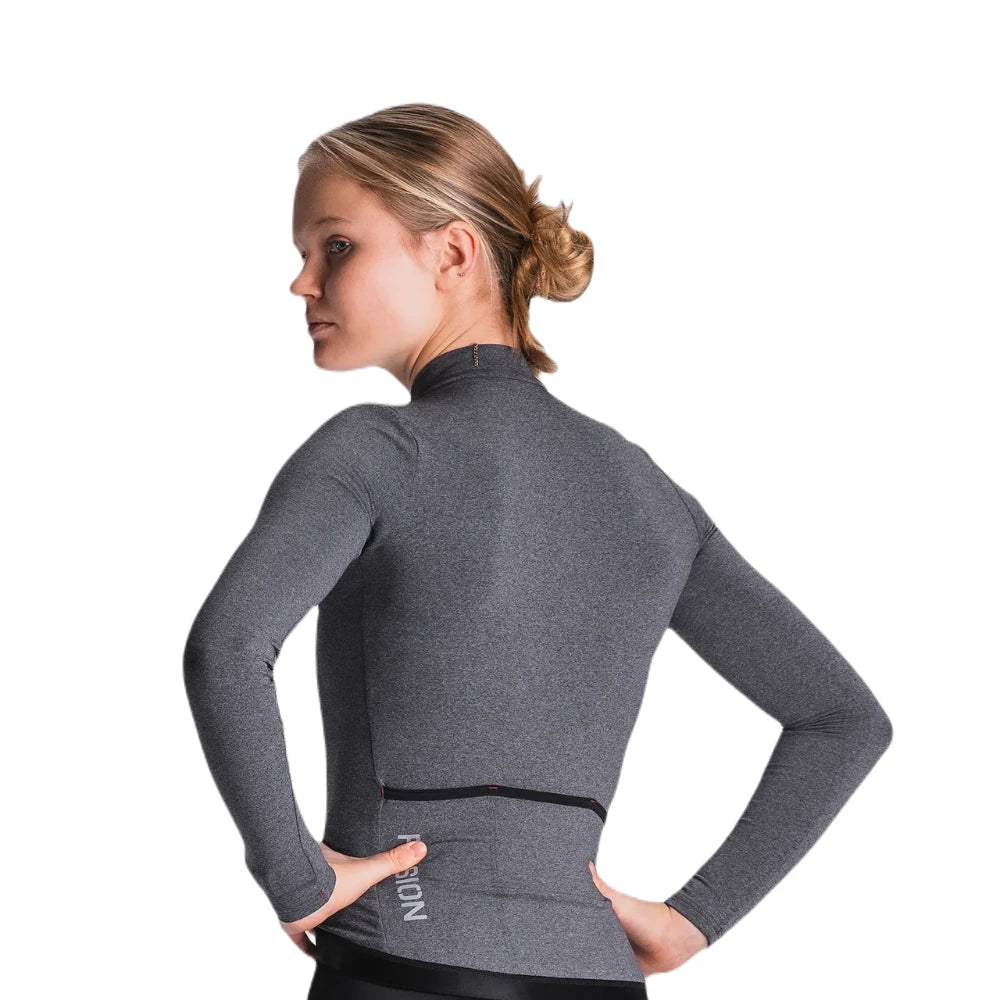Fusion Womens Light LS Cycling Jersey - Grey - Endurance Sport