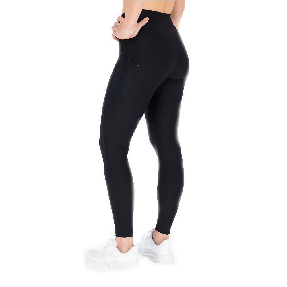 Fusion Gym Tights Dame - Black set bagfra