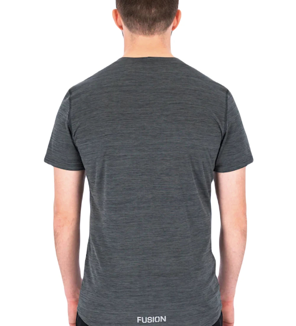 Fusion Herre C3 T-Shirt - Grey LOGO - Endurance Sport