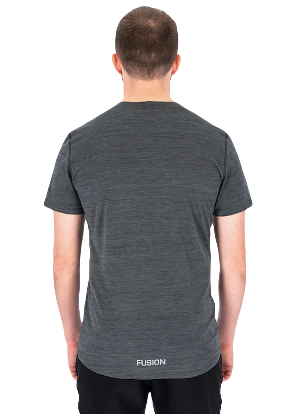 Fusion Herre C3 T-Shirt - Grey LOGO - Endurance Sport