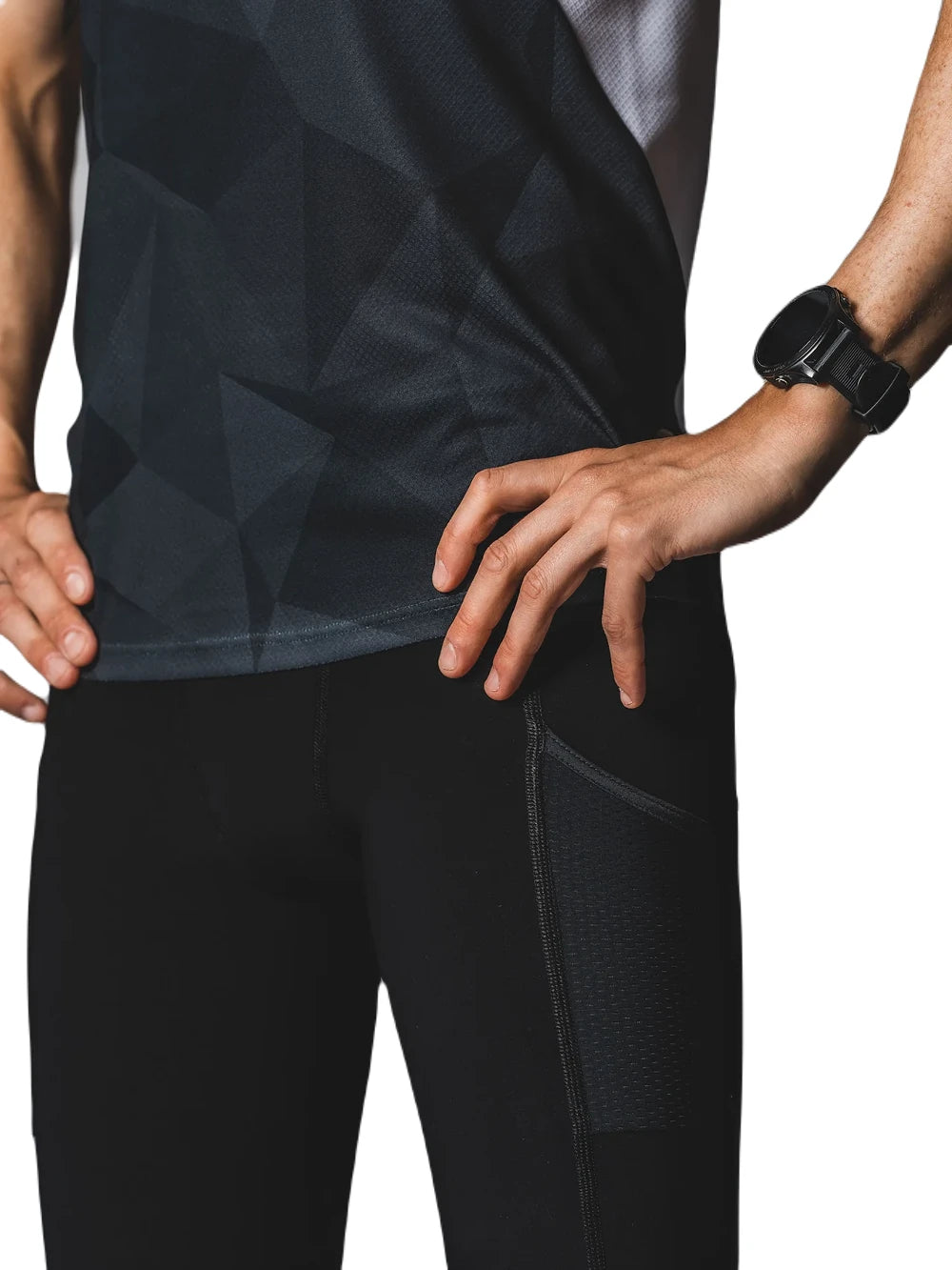 Fusion TEMPO! Run Tights - Black - Endurance Sport