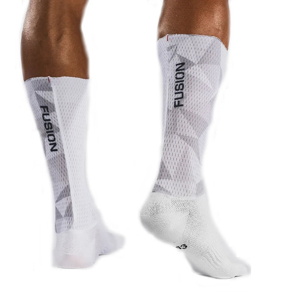 Fusion Tempo RR Aero Sock - White Grey set bagfra