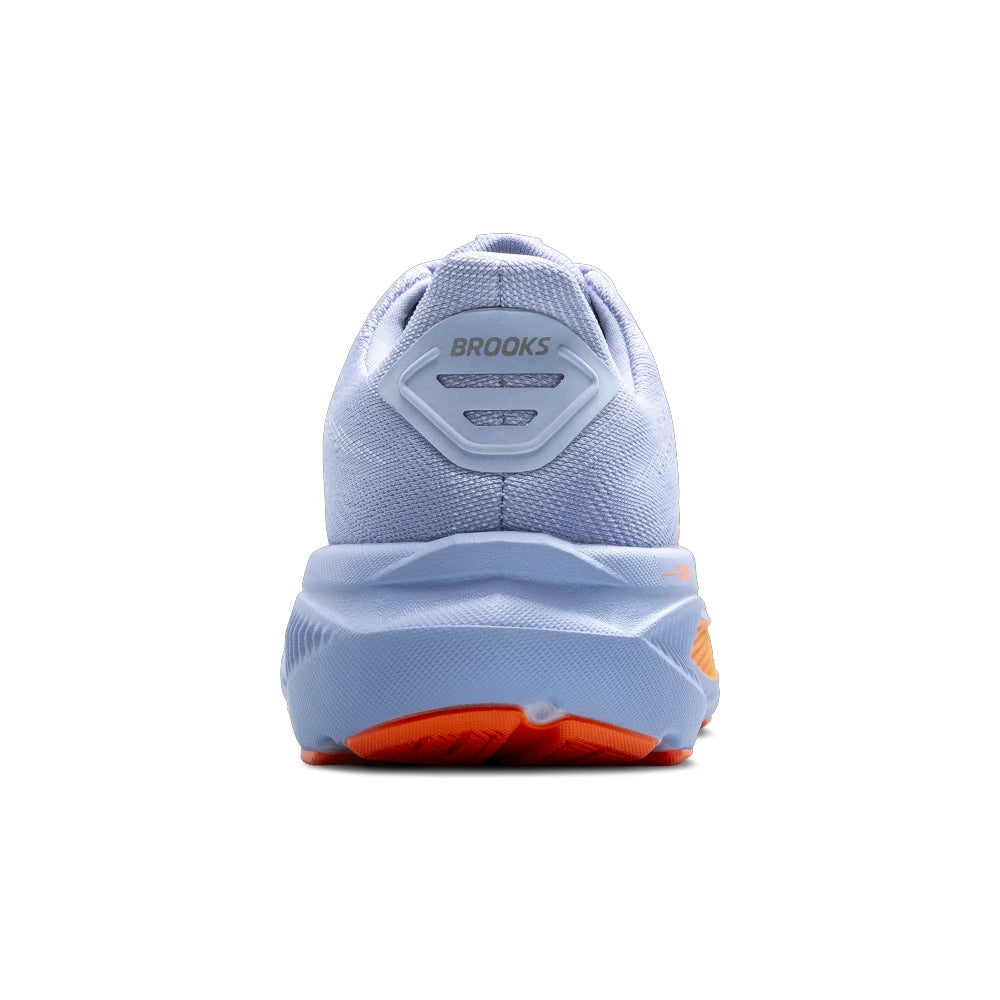 Brooks Ghost 17 Dame - Blue Heron/White/Orange - Endurance Sport