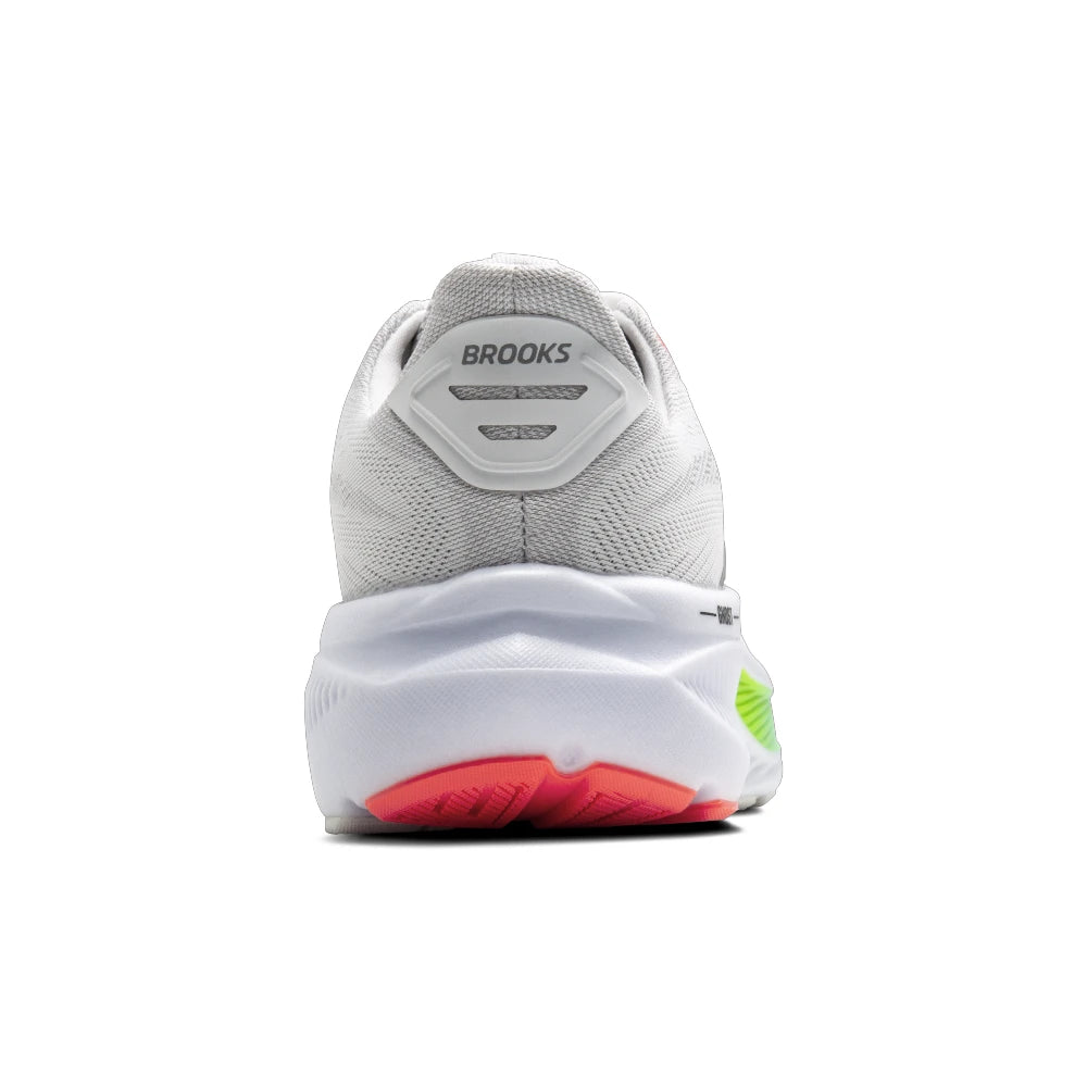 Brooks Ghost 17 Herre - White/Pink Clay/Gecko - Endurance Sport