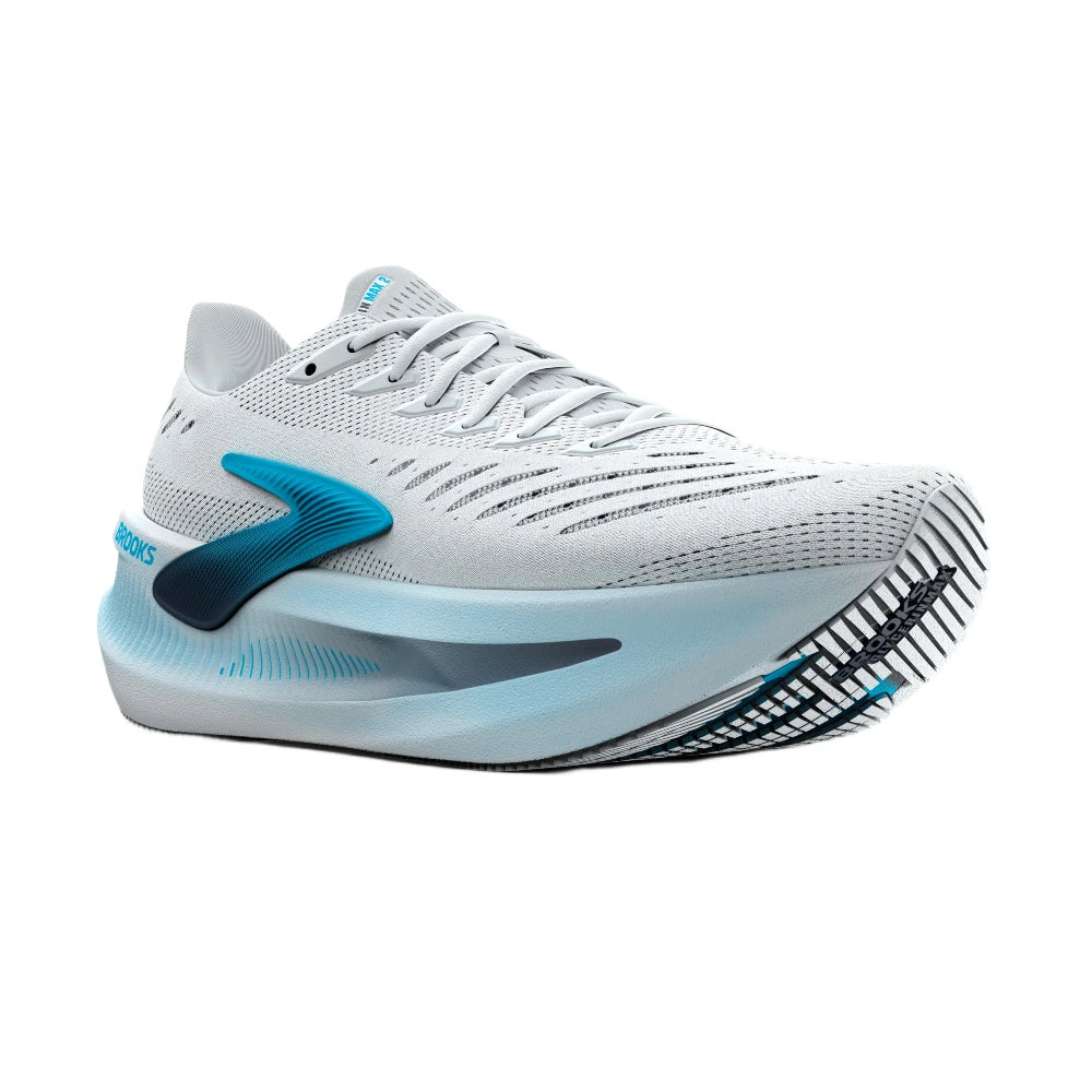 Brooks Glycerin Max 2 Herre - White/Blue/Spellbound - Endurance Sport