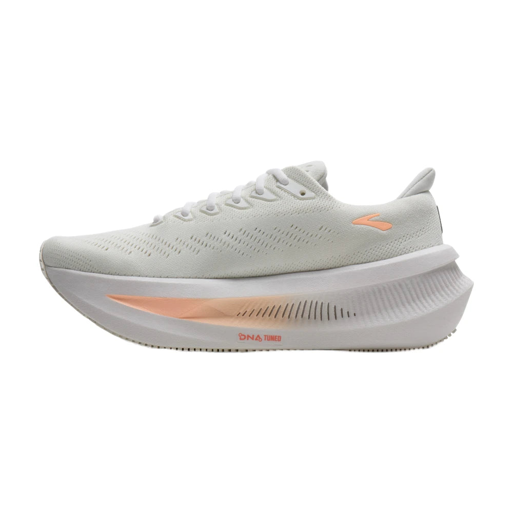 Brooks Glycerin Max 2 Dame - White/Coral/Peach - Endurance Sport