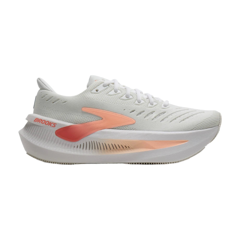 Brooks Glycerin Max 2 Dame - White/Coral/Peach - Endurance Sport