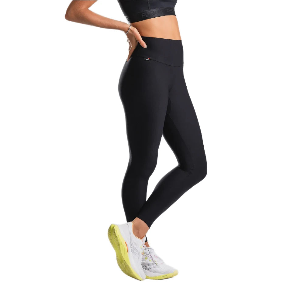 Fusion Womens High Rise Tights - Black - Endurance Sport