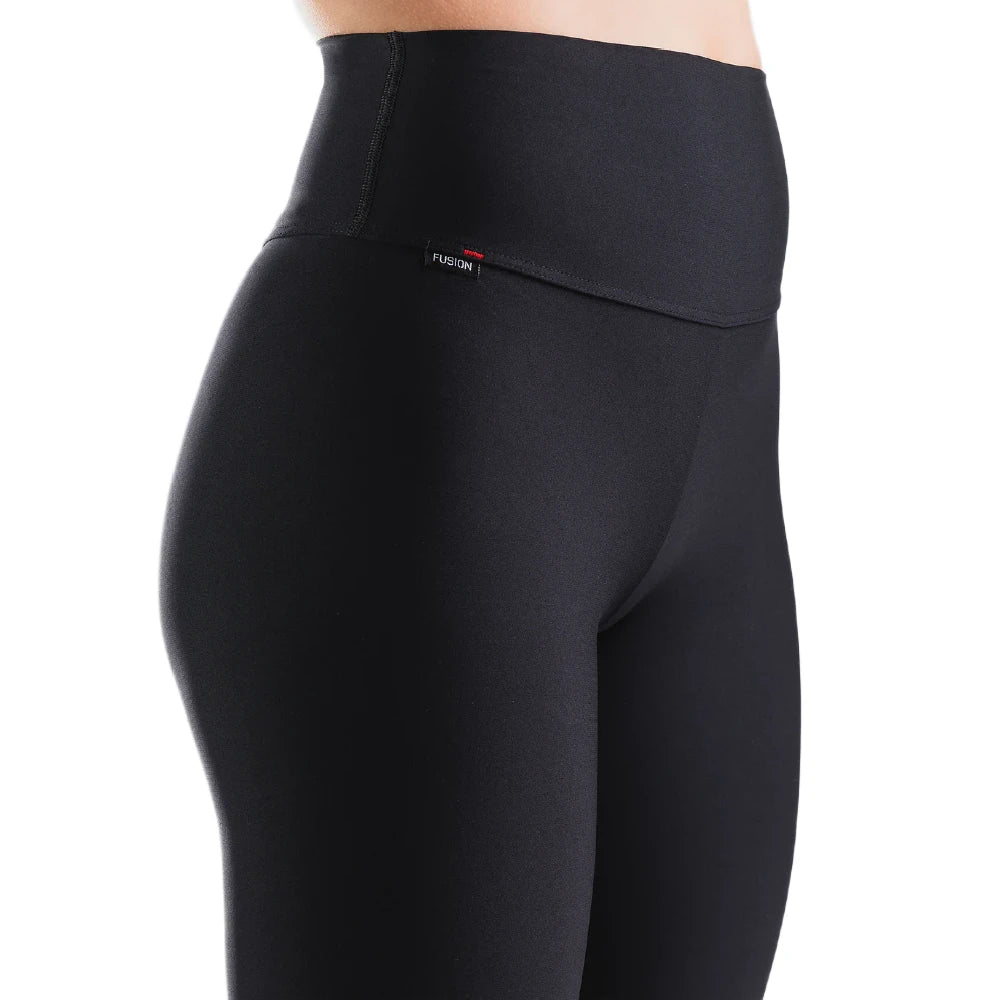 Fusion Womens High Rise Tights - Black - Endurance Sport