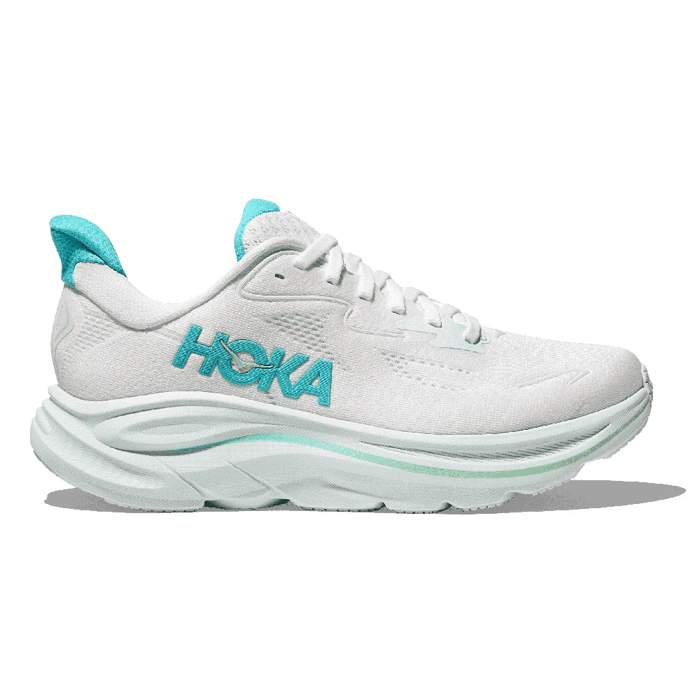 Hoka Clifton 10 Dame - White / Cielo Blue - Endurance Sport