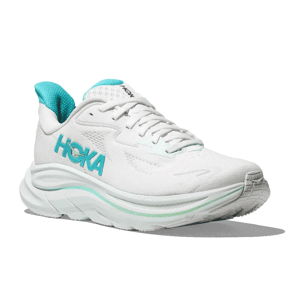Hoka Clifton 10 Dame - White / Cielo Blue - Endurance Sport