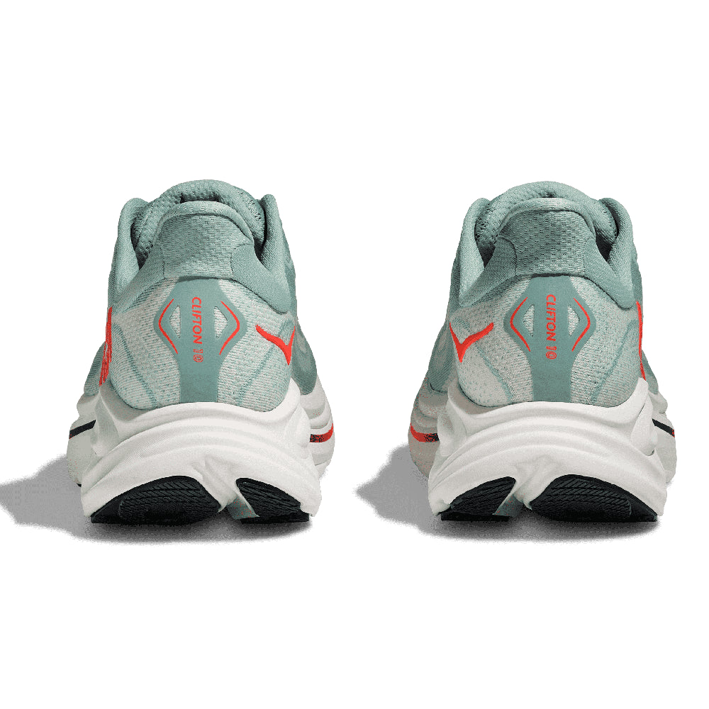 Hoka Clifton 10 Herre - Sage/Neon Flame - Endurance Sport