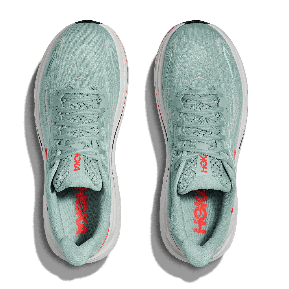 Hoka Clifton 10 Herre - Sage/Neon Flame - Endurance Sport