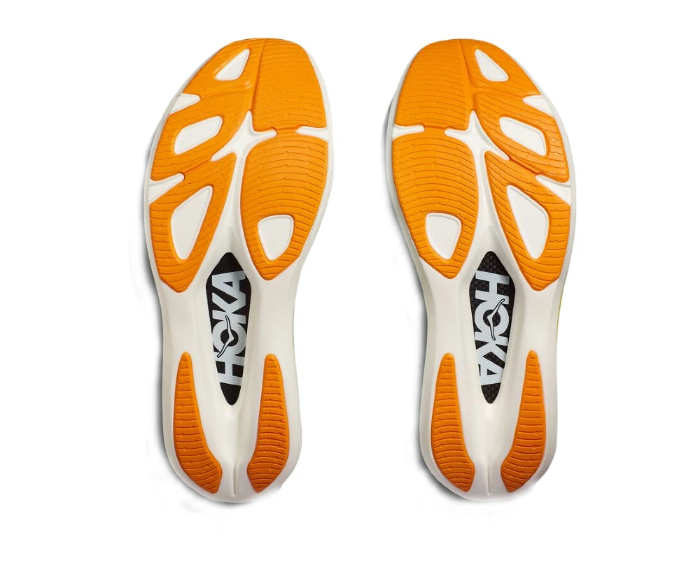 Hoka Rocket X 2 Ceramic Evening Primrose set bag fra loeftet