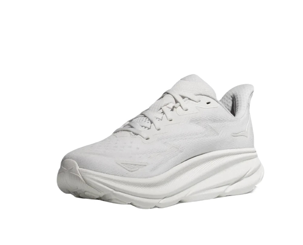 Hoka Clifton 9 Dame - White/White set fra siden