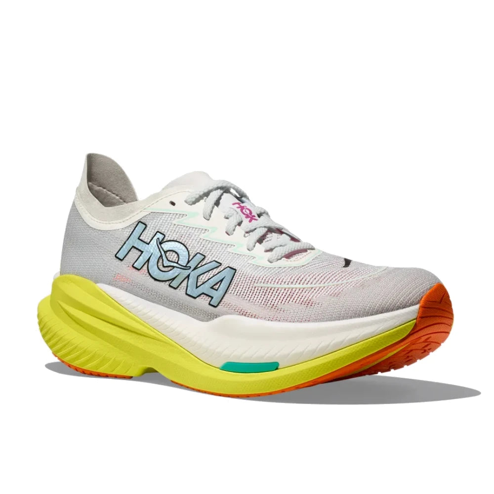 Hoka Mach X2 Herre - Frost / Citrus set fra fronten