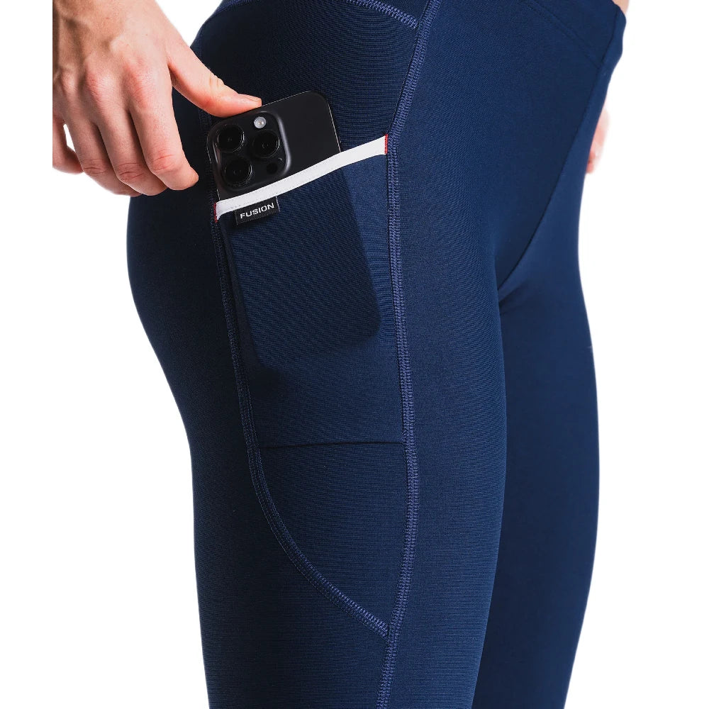 Fusion Hot Long Tights - Night Blue - Endurance Sport