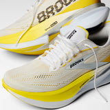 Brooks Hyperion Max 4 Herre - White/Cyber Yellow/Black