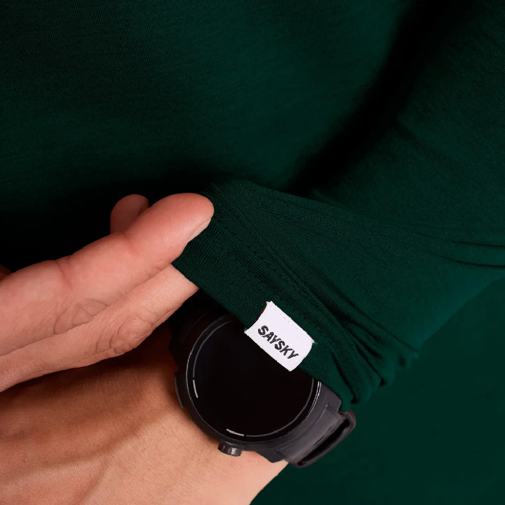 SAYSKY Logo Pace Long Sleeve - Green - Endurance Sport