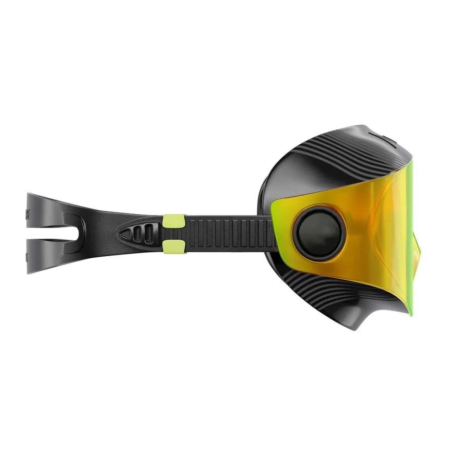 AquaSphere Defy.Ultra - Black/Yellow Titanium Mirror Lens - Endurance Sport