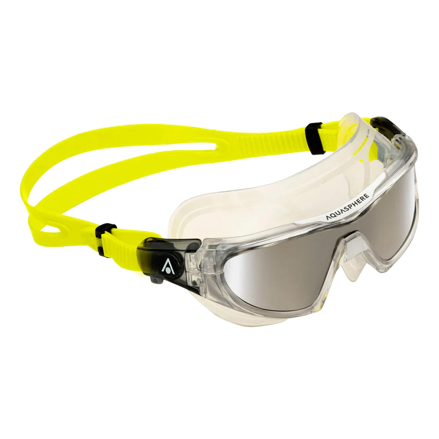 AquaSphere Vista Pro - Transparent/Yellow - Lens Mirror Silver - Endurance Sport