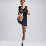 Fusion Mens C3 Singlet - Black