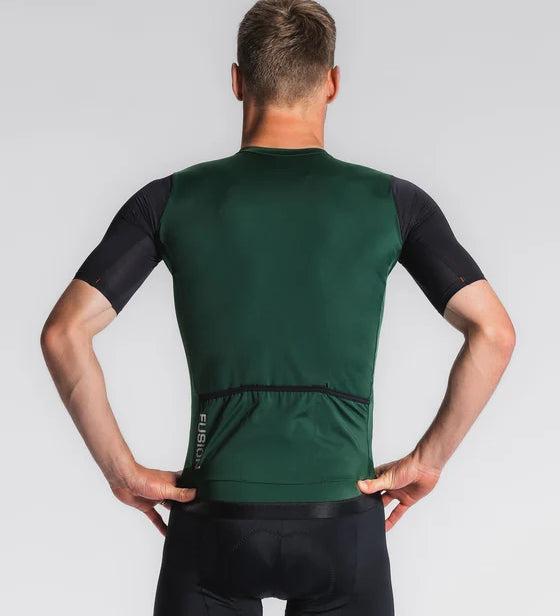 Fusion Cycling Jersey Herre - Green
