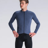 Fusion Mens Light LS Cycling Jersey - Night Blue