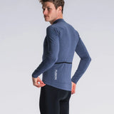 Fusion Mens Light LS Cycling Jersey - Night Blue