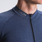 Fusion Mens Light LS Cycling Jersey - Night Blue